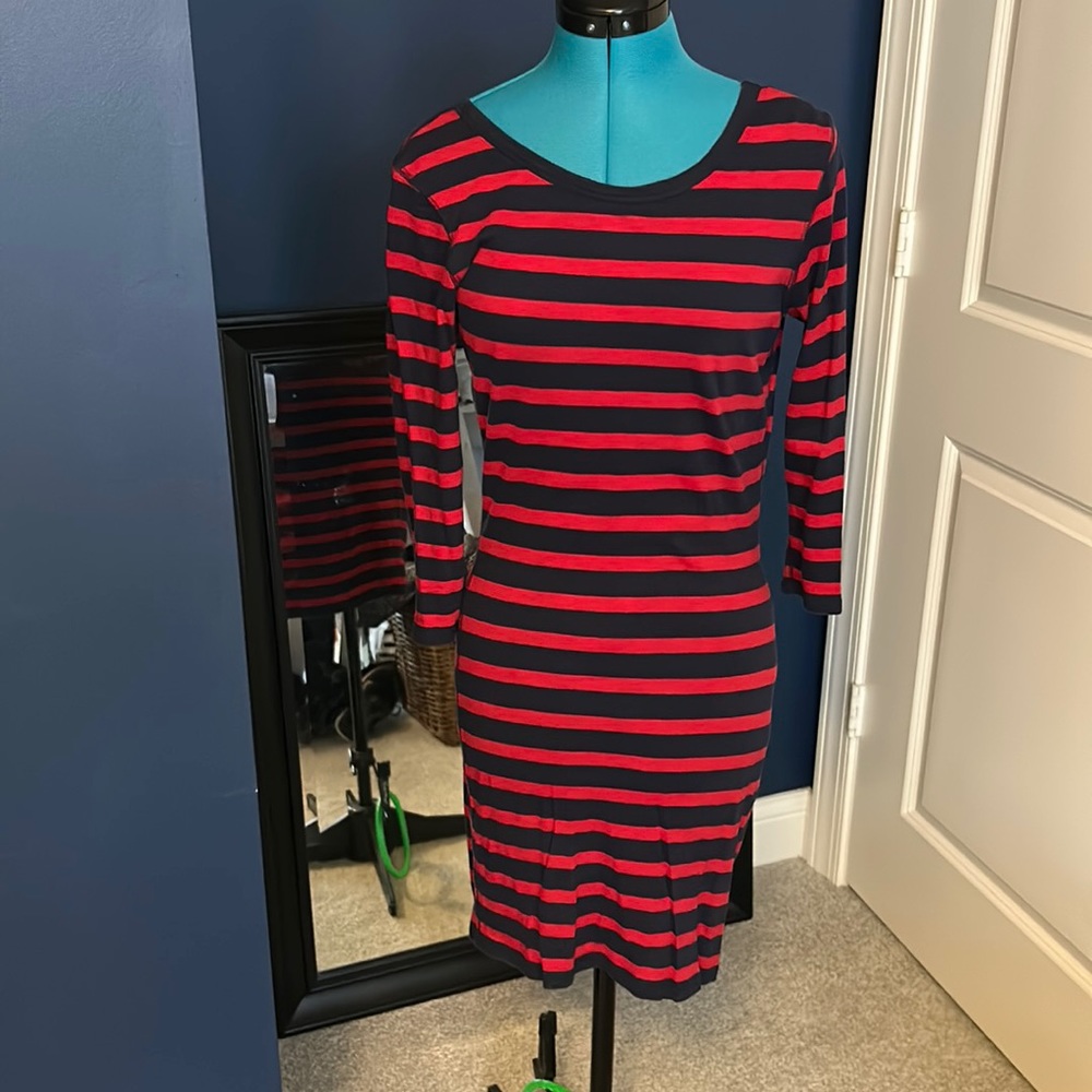 Stripe Fitted Dress